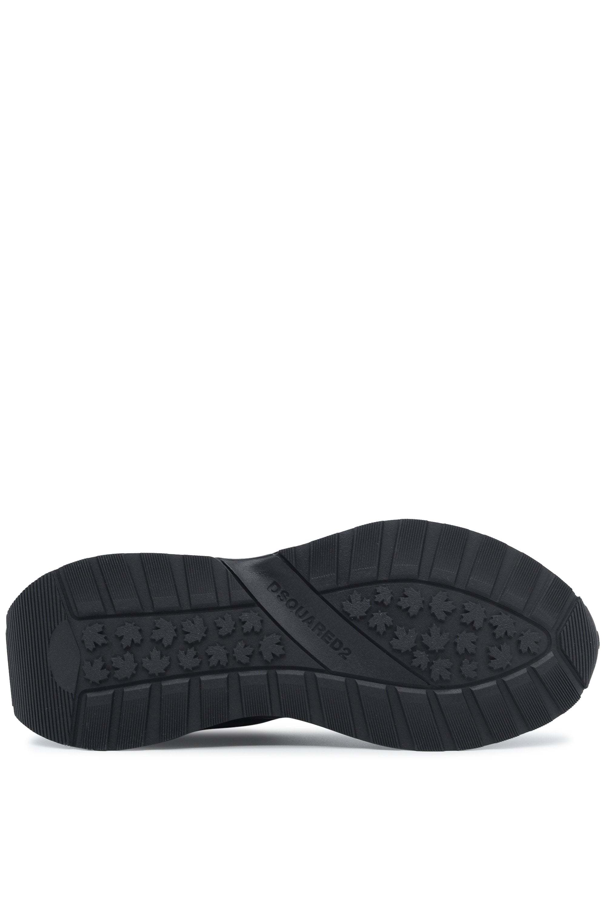 Dsquared2 Sprinter Leather Sneakers In Black