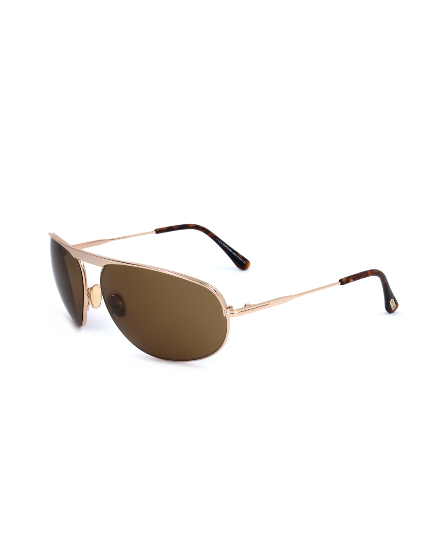Tom Ford Slim Oval-frame Sunglasses In Green