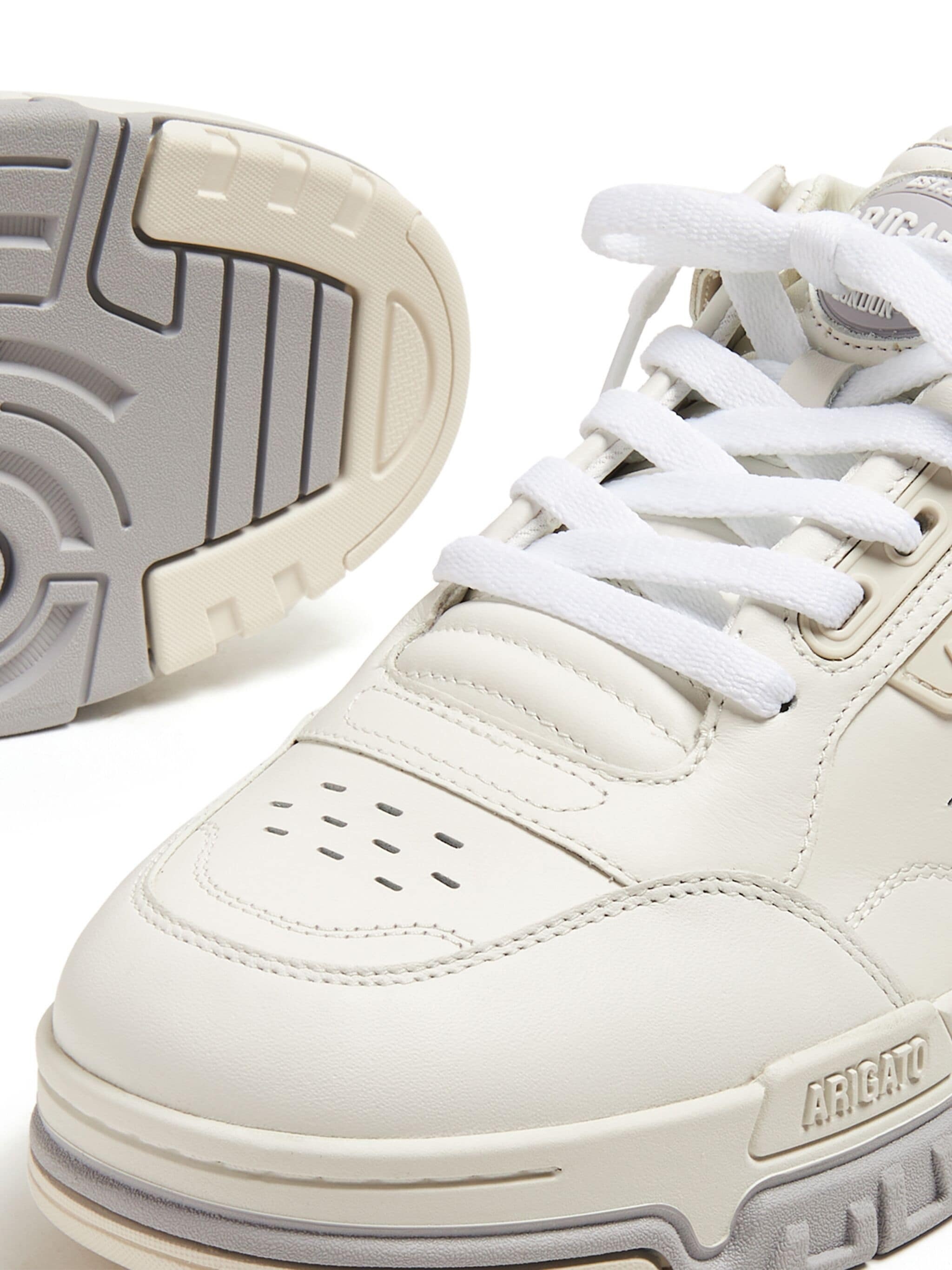Axel Arigato Onyx Mesh-trimmed Perforated Leather Sneakers In White