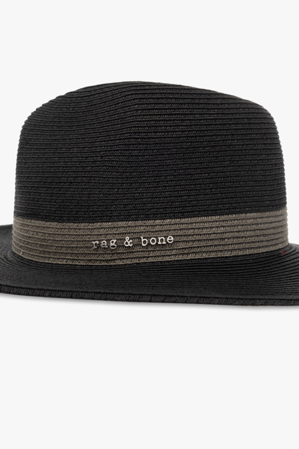 Rag & Bone Logo Hat In Black
