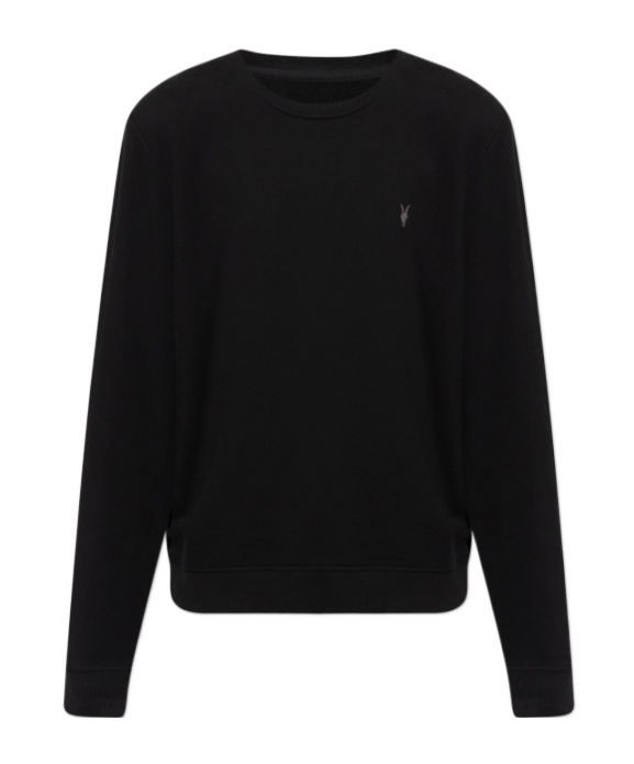Allsaints Logo-embroidered T-shirt In Black