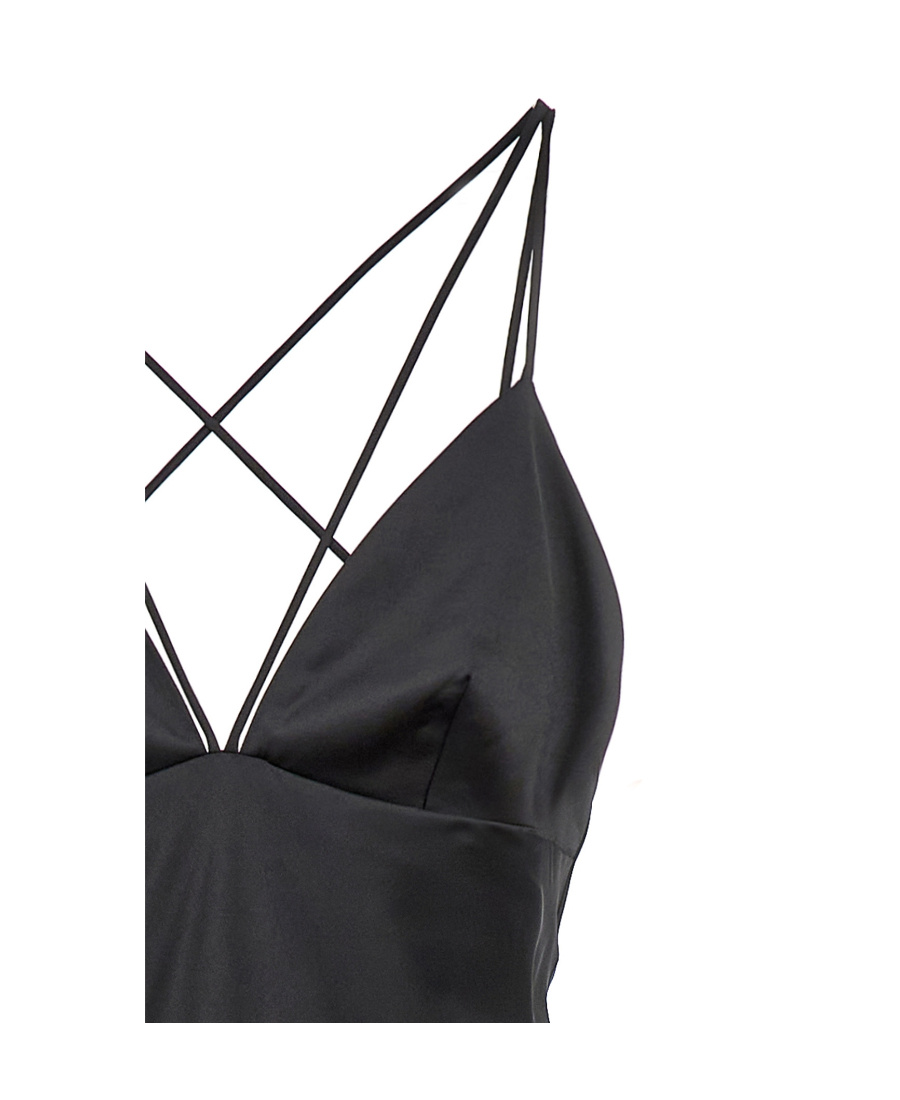 Pinko Side-slit Maxi Dress In Multi