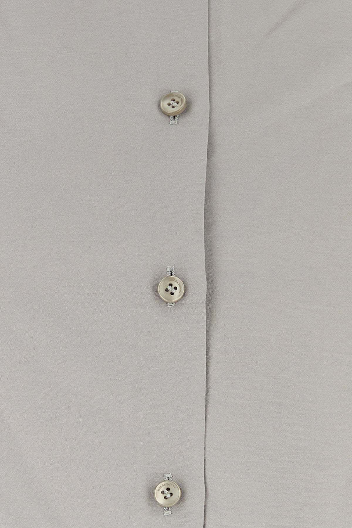 Magda Butrym Grey Modal Blend Shirt In Gray