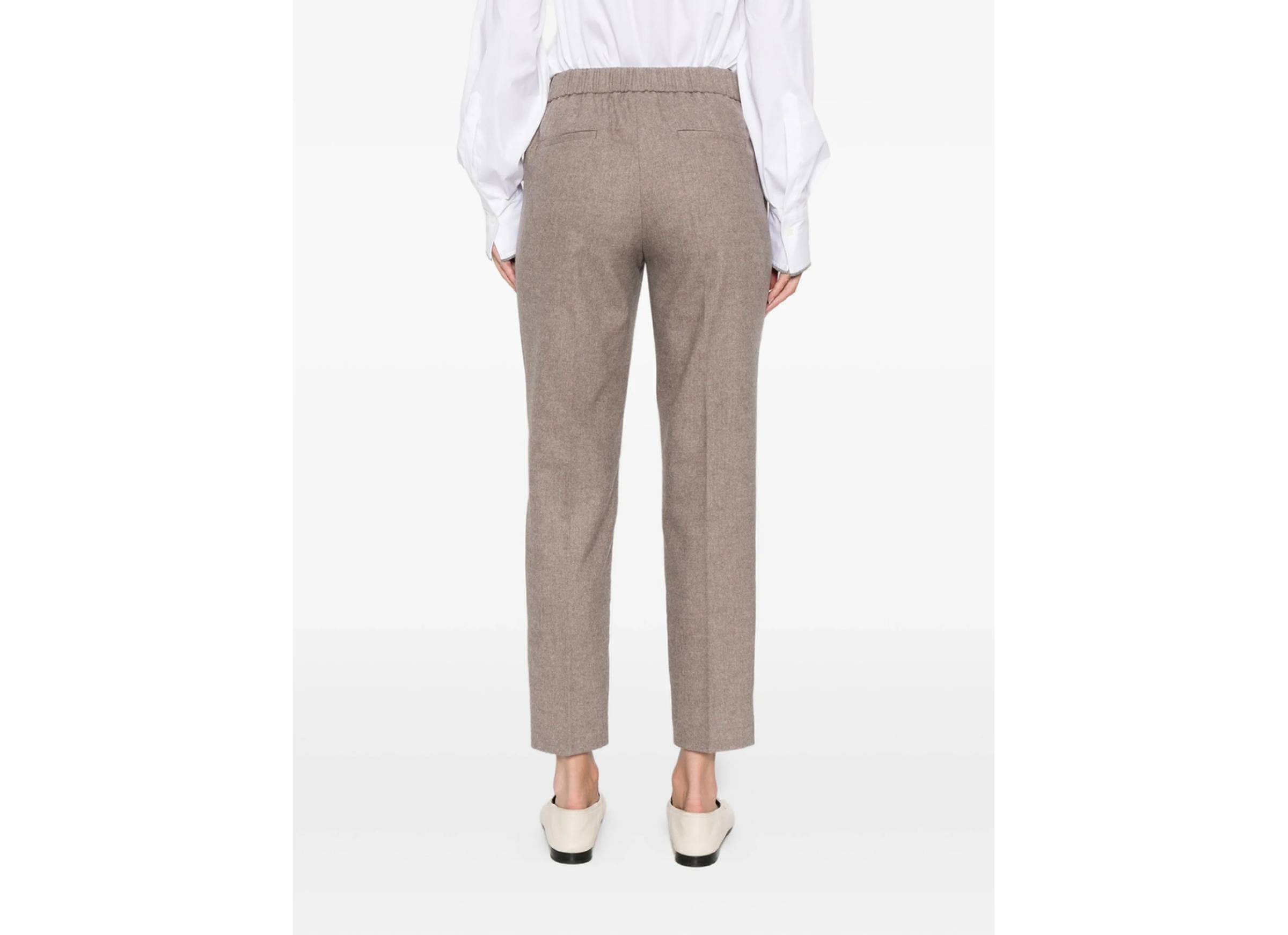Peserico Neutral Pants In Nude