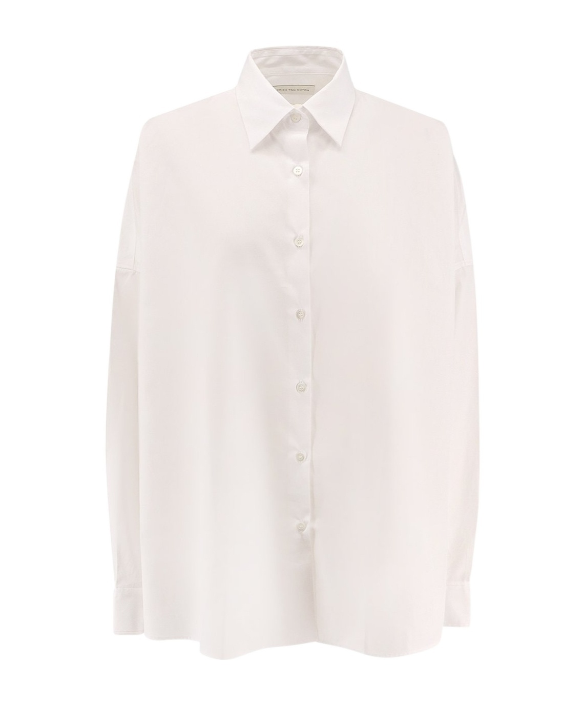 Shop Dries Van Noten Long-sleeved Shirt In White