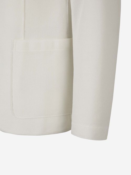 Harris Wharf London Single-breasted Cotton Blazer In White
