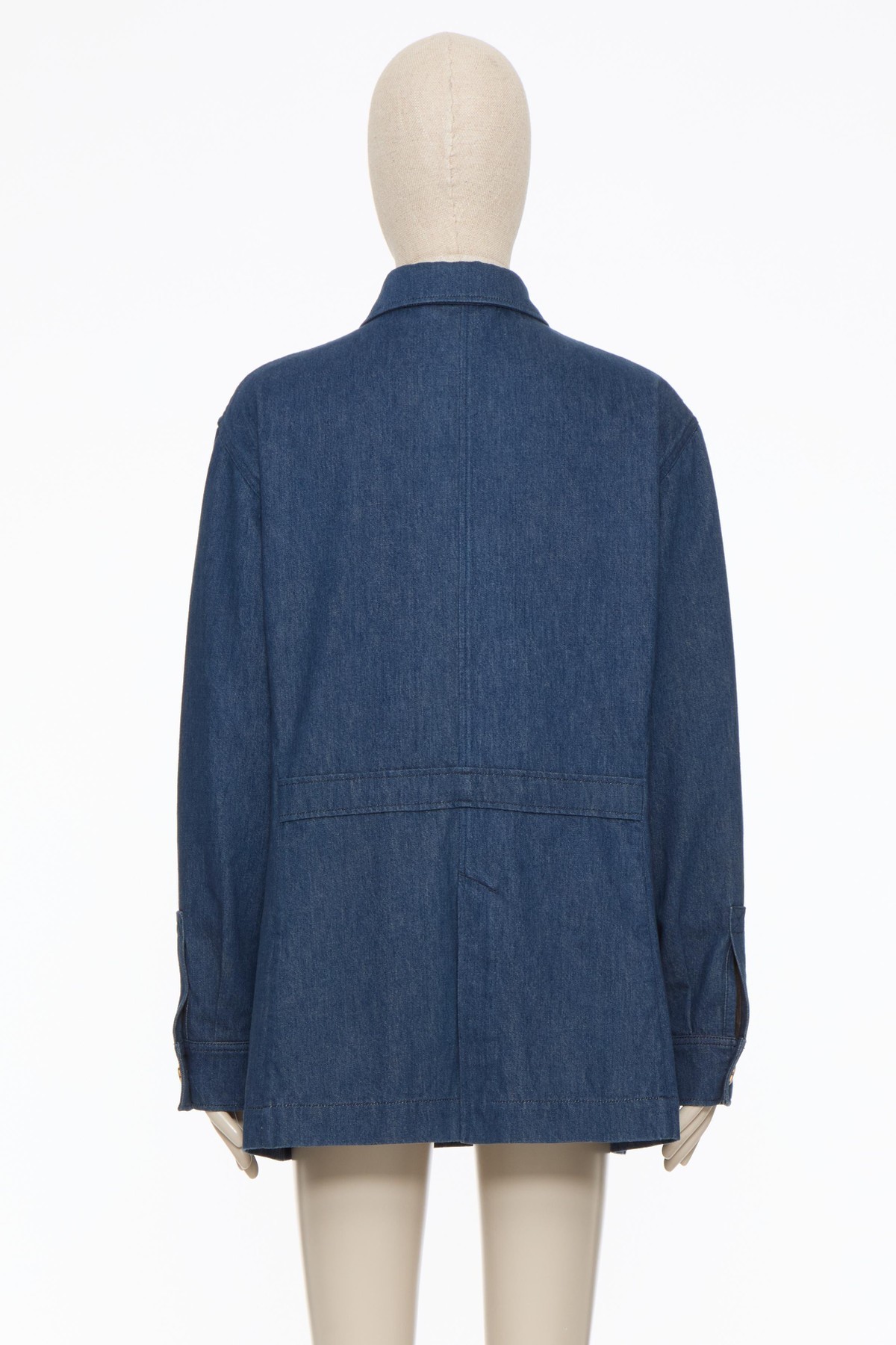 Valentino Long-sleeved Casual Jacket In Blue