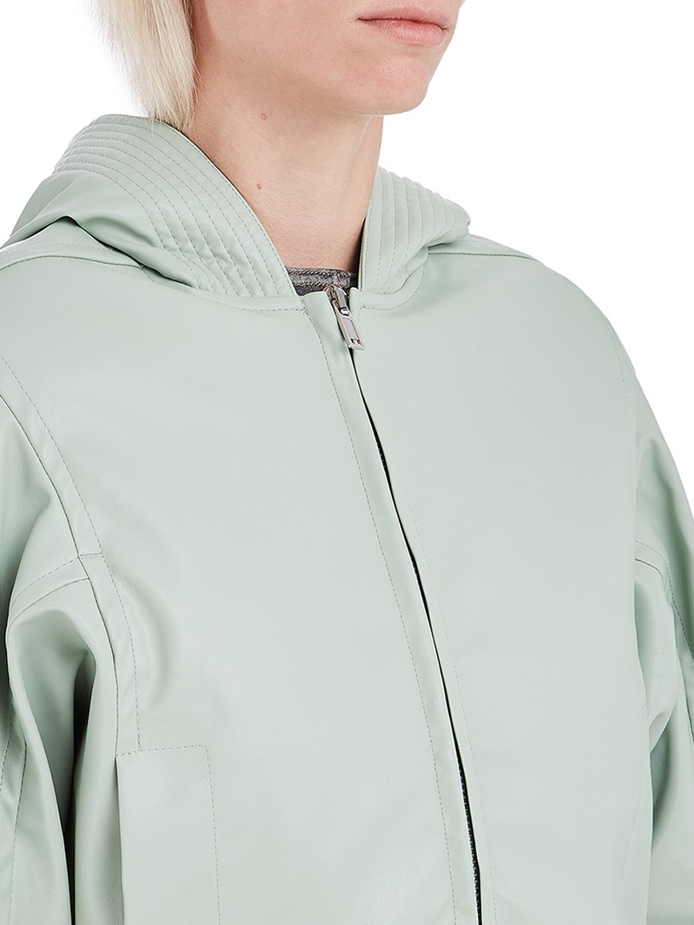 Rick Owens Drkshdw Short-style Casual Jacket With A Hat In Green