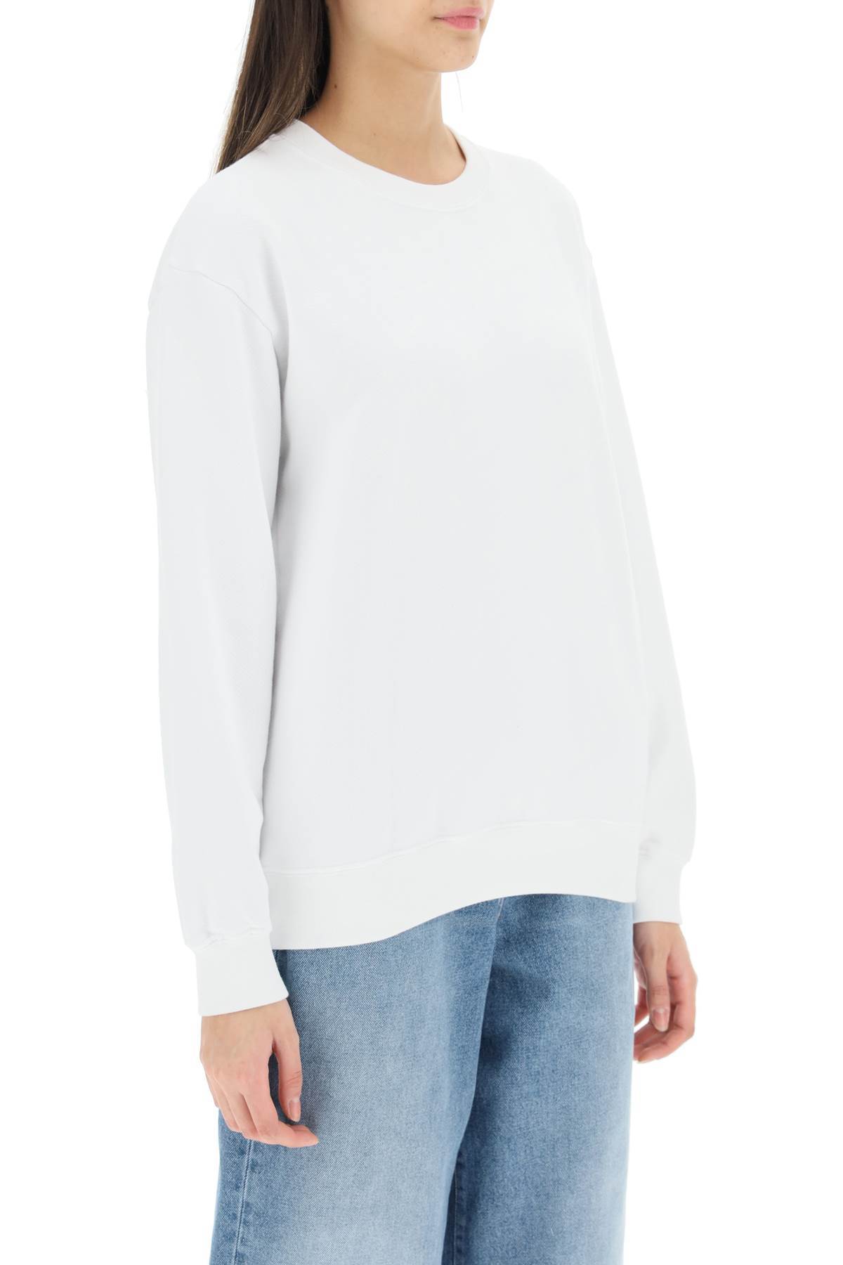Off-white Diag Printed Crewneck Sweatshirt In White