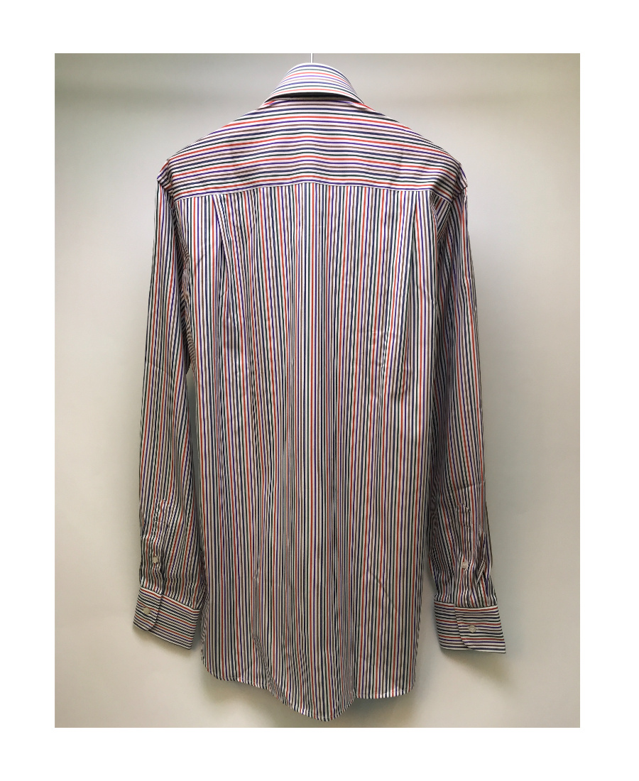 Shop Paul & Shark Lapel Long-sleeved Shirt In Gray