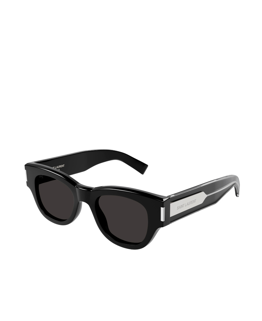 Saint Laurent Naked Wire Core Cat-eye Sunglasses In Black