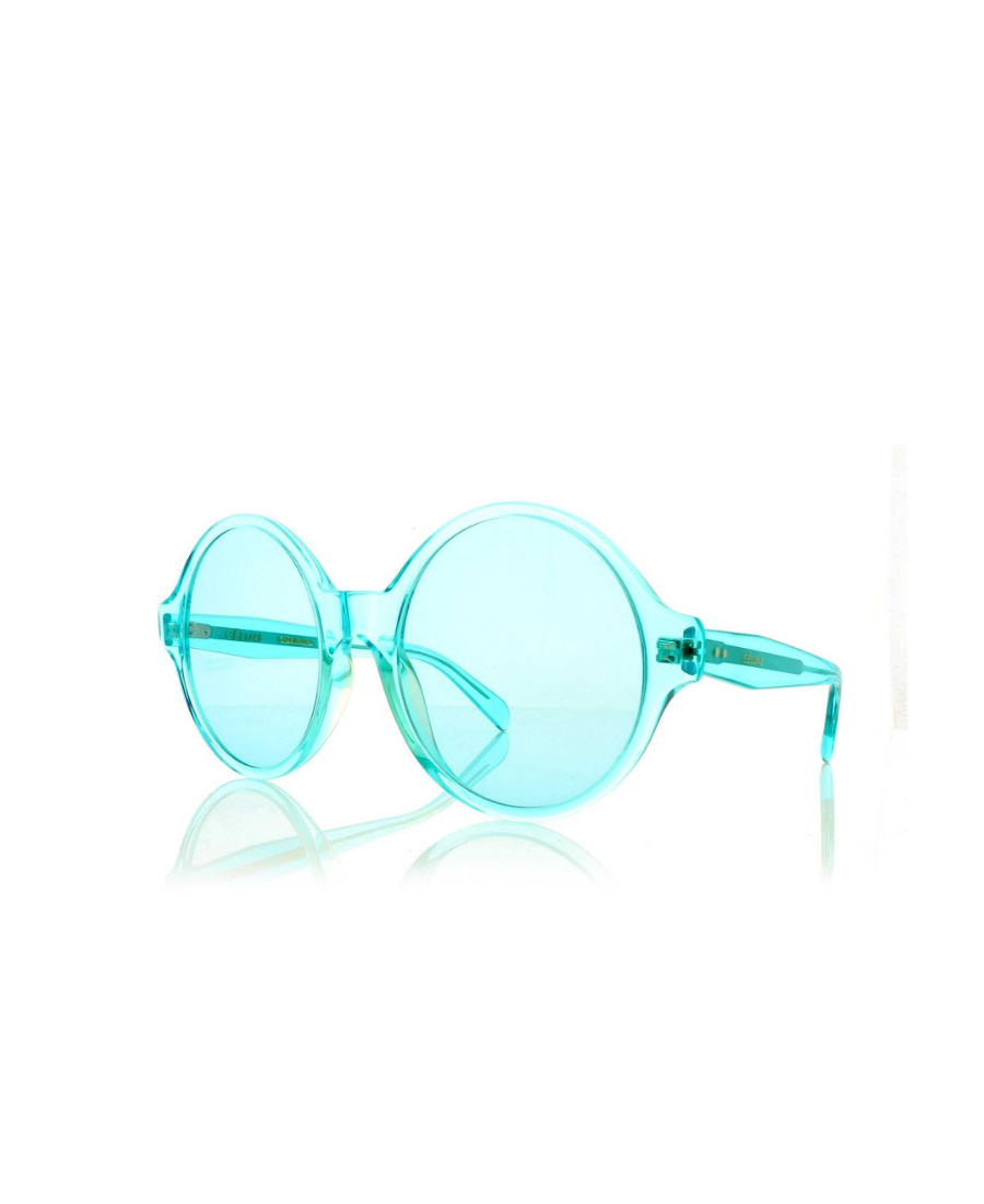 Celine Round Frame Sunglasses In Blue