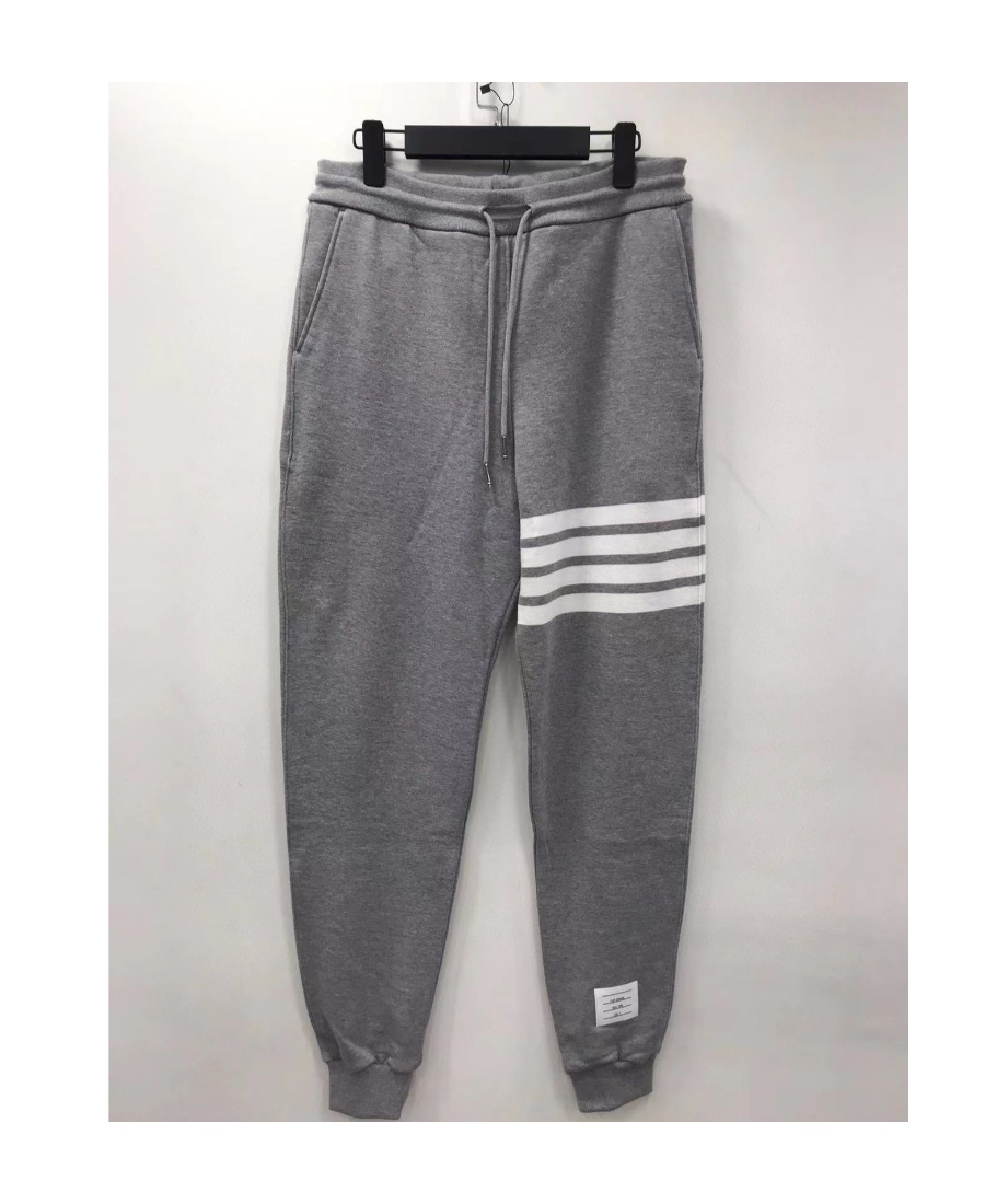 Thom Browne Four-striped Sweatpants In Gray