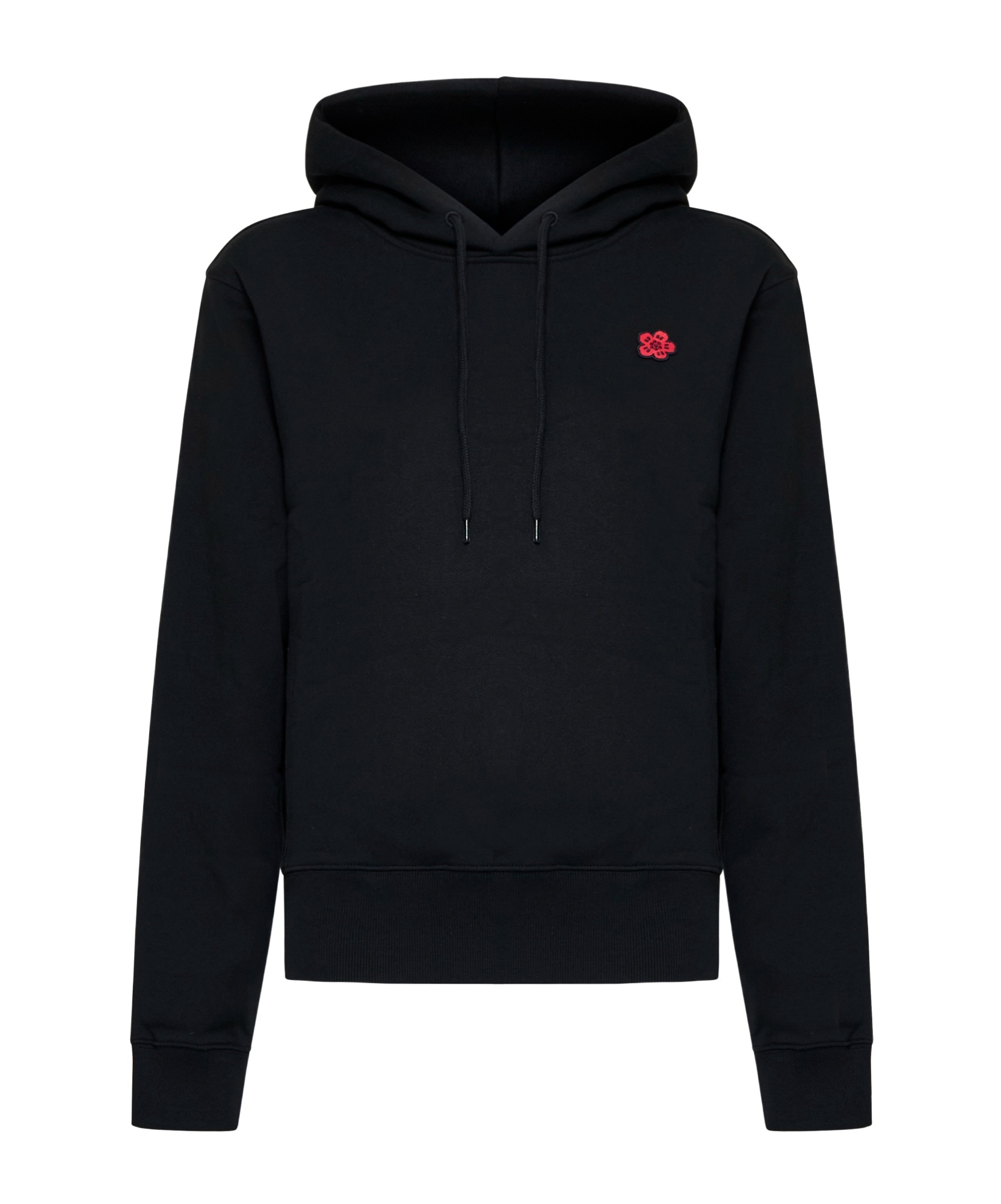 Shop Kenzo 'boke Flower' Classic Embroidered Hoodie In Black