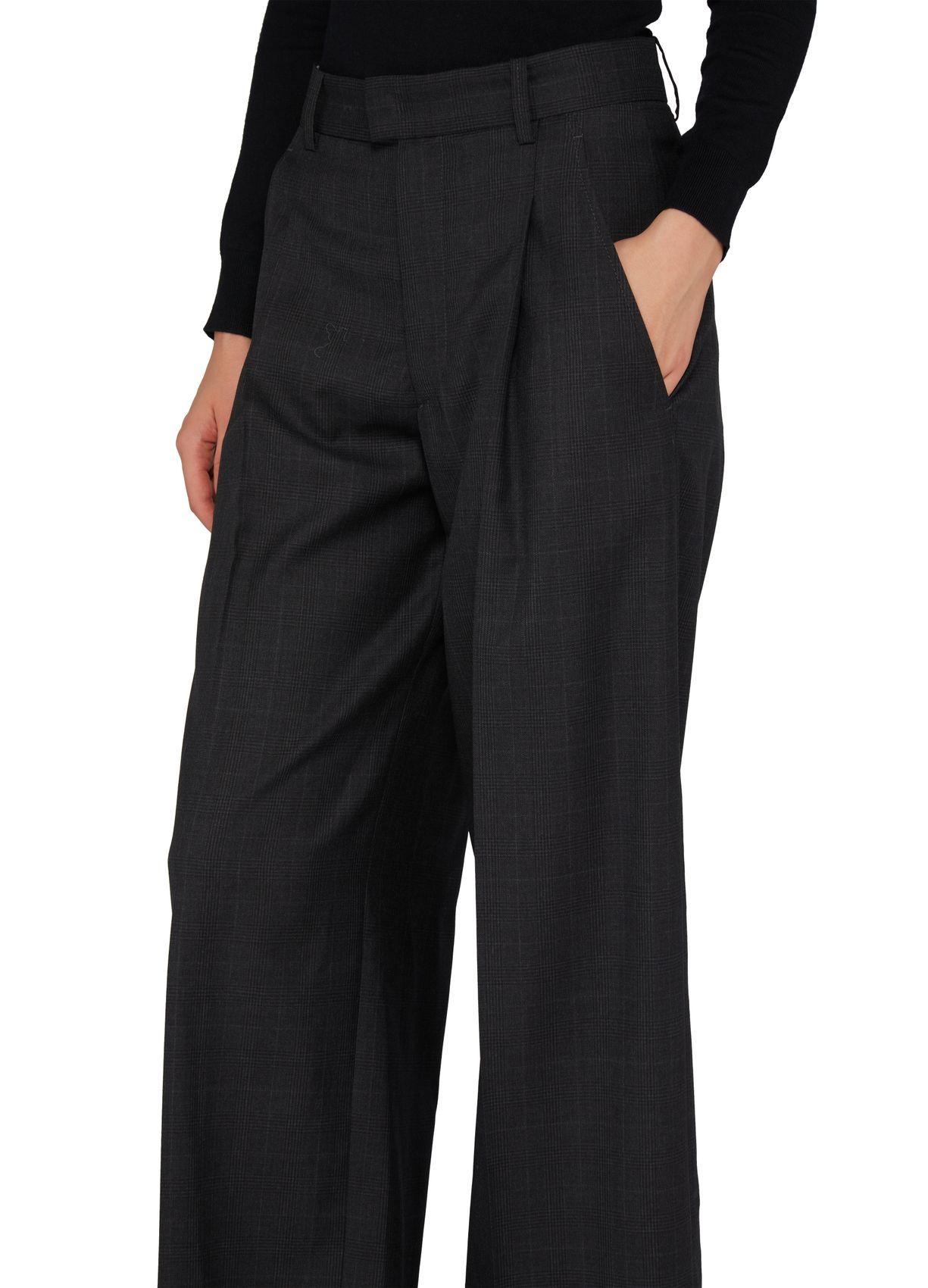 Isabel Marant Belt Loops Slacks In Black