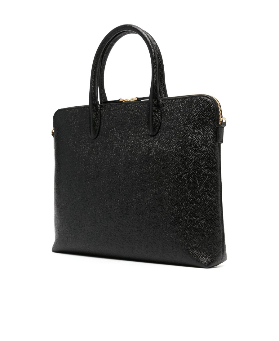 THOM BROWNE THOM BROWNE LOGO DETAILED LAPTOP BAG