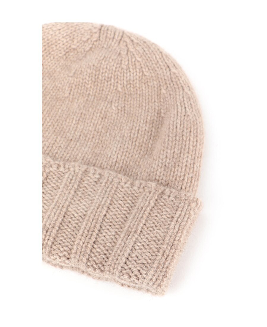 Drumohr Cable Knit Beanie In Nude