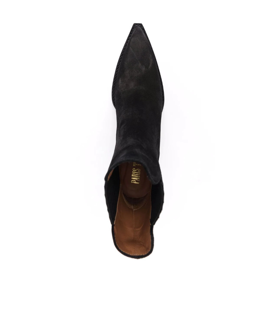 Paris Texas Dallas Suede Ankle Boots In Black