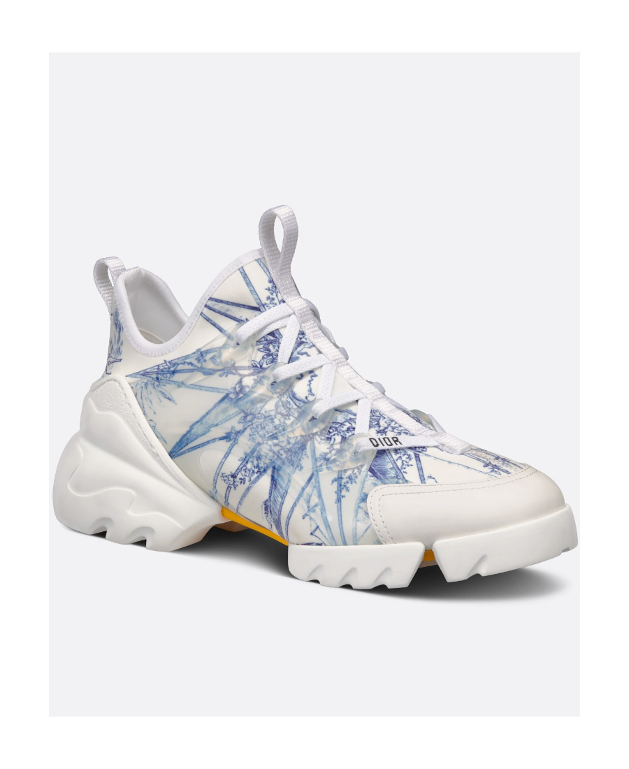 Dior D-connect Low-cut Casual Sneakers In White