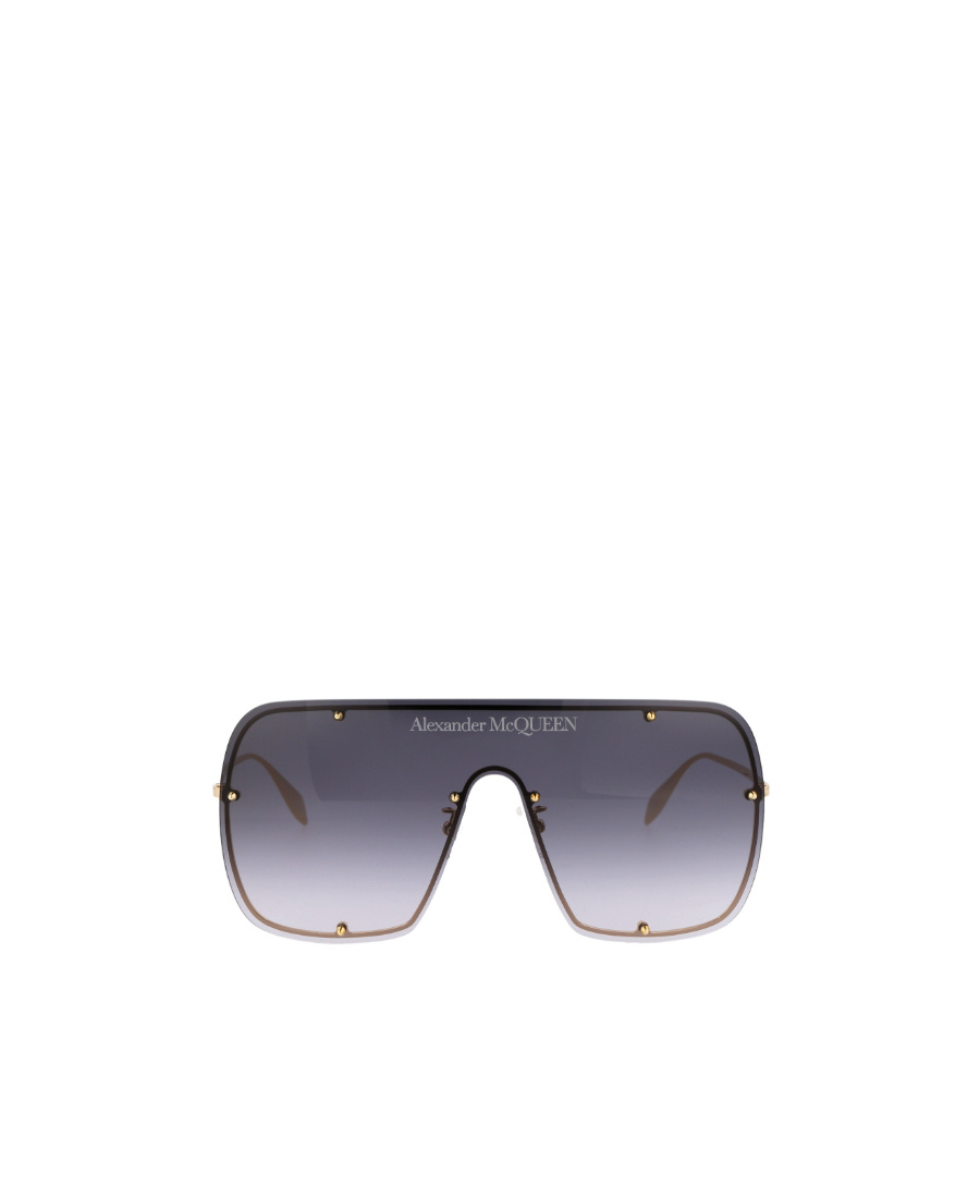 Alexander Mcqueen Gradient-effect Oversize-frame Sunglasses In Gray