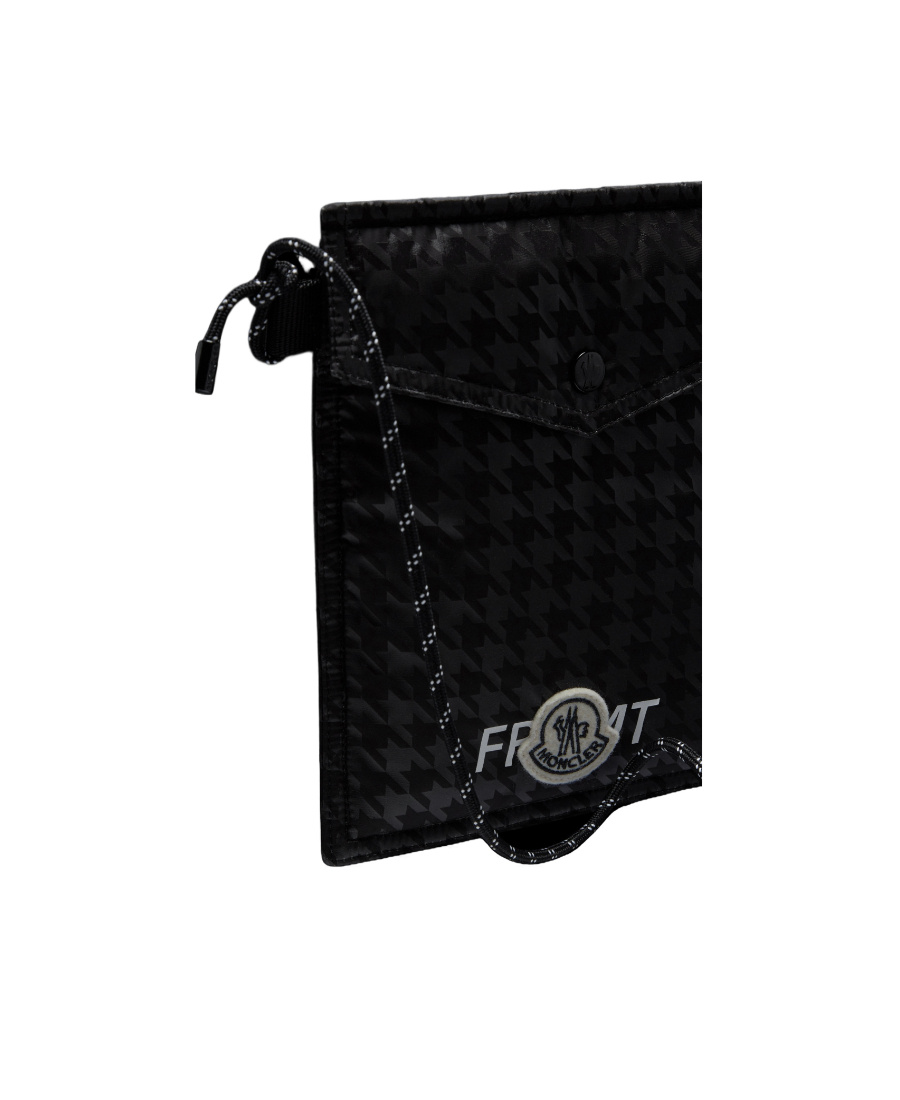 Moncler X Frgmt Logo-patch Messenger Bag In Black