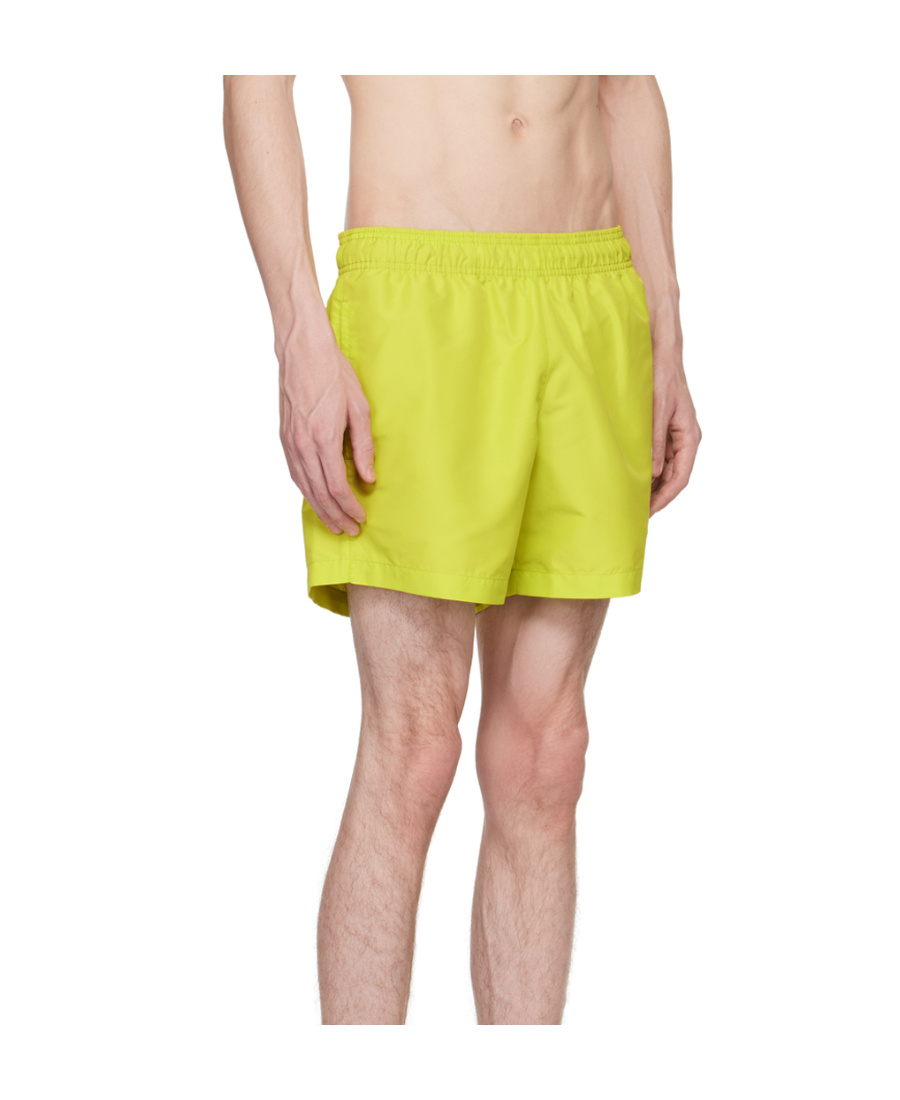 Off-white Arrows Print Swim Shorts In Yellow