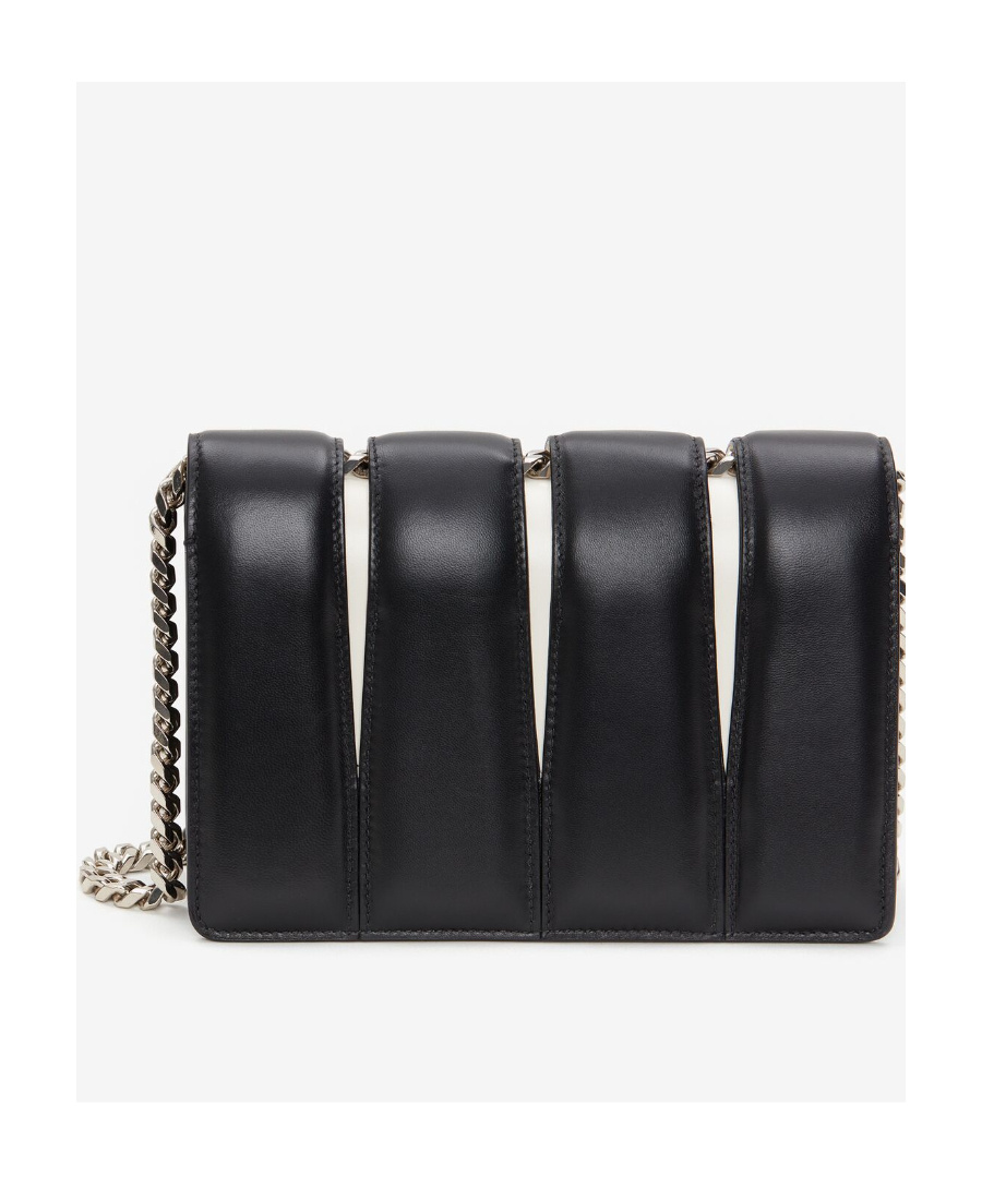 Alexander Mcqueen The Slash Smooth Leather Bag In Black