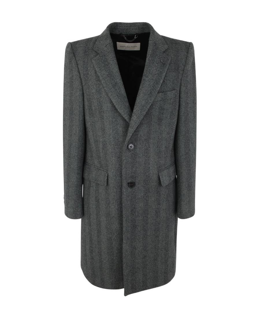 Dries Van Noten Men's 00140 Richards 7067 Coat In Black