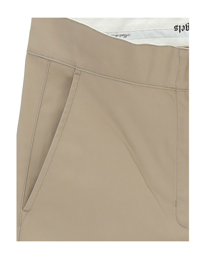 Palm Angels Reversed Waistband Chino Pant Beige  Whi In Nude