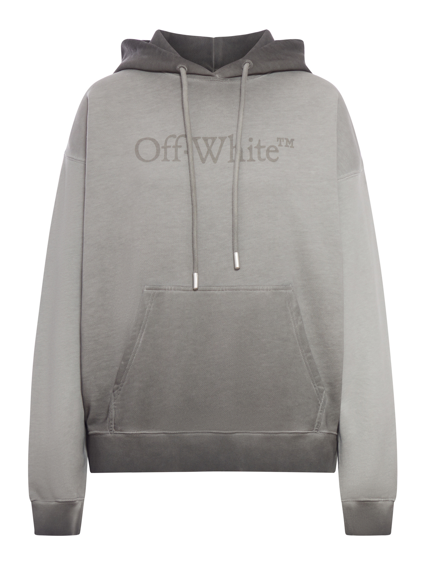 Off-white Long-sleeved Sweatshirt In Gray