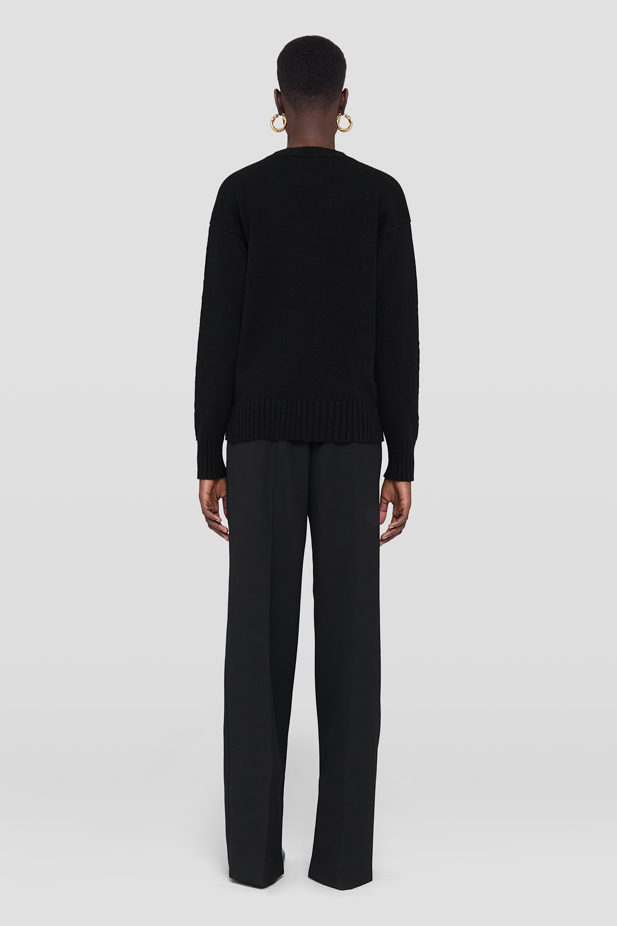 JIL SANDER JIL SANDER CREWNECK RIBBED JUMPER
