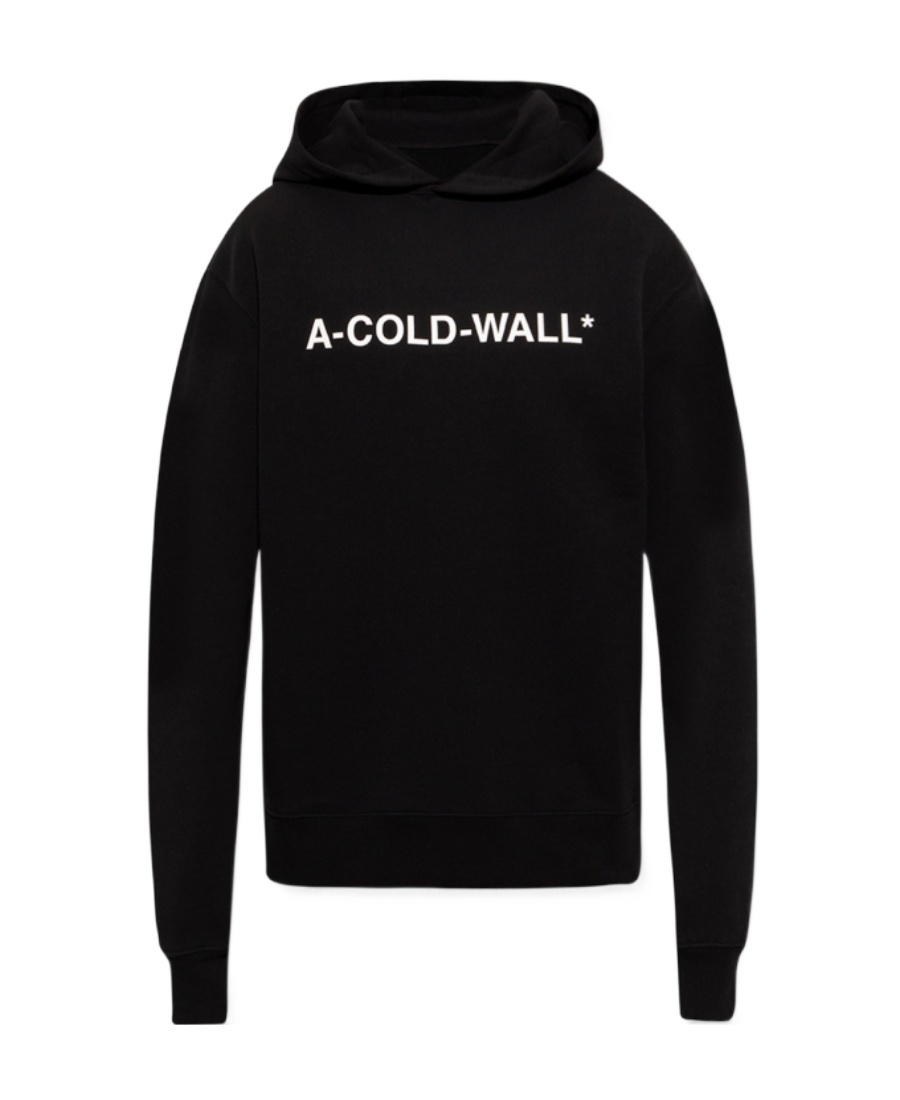 A-cold-wall* Logo-print Pullover Hoodie In Black