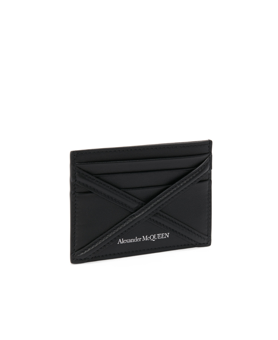 ALEXANDER MCQUEEN ALEXANDER MCQUEEN THE HARNESS LOGO PRINTED CARD HOLDER
