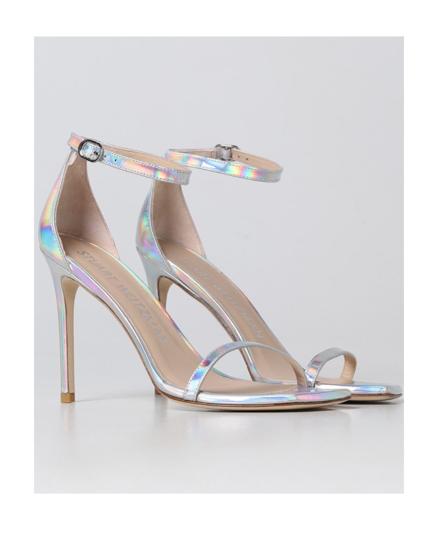 Stuart Weitzman Open-toed High-heeled Sandals In Gray