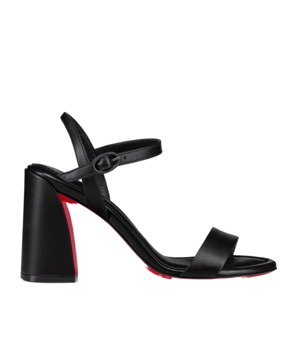 Christian Louboutin Movida Jane Leather Red Sole Platform Sandals In Black