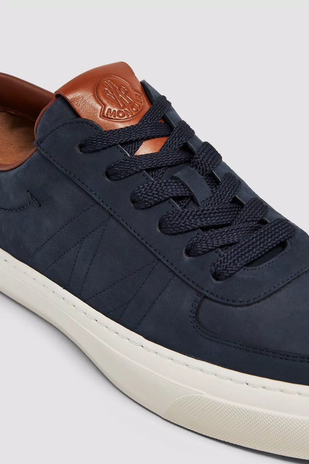 Moncler Monclub Low-top Suede Sneakers In Blue