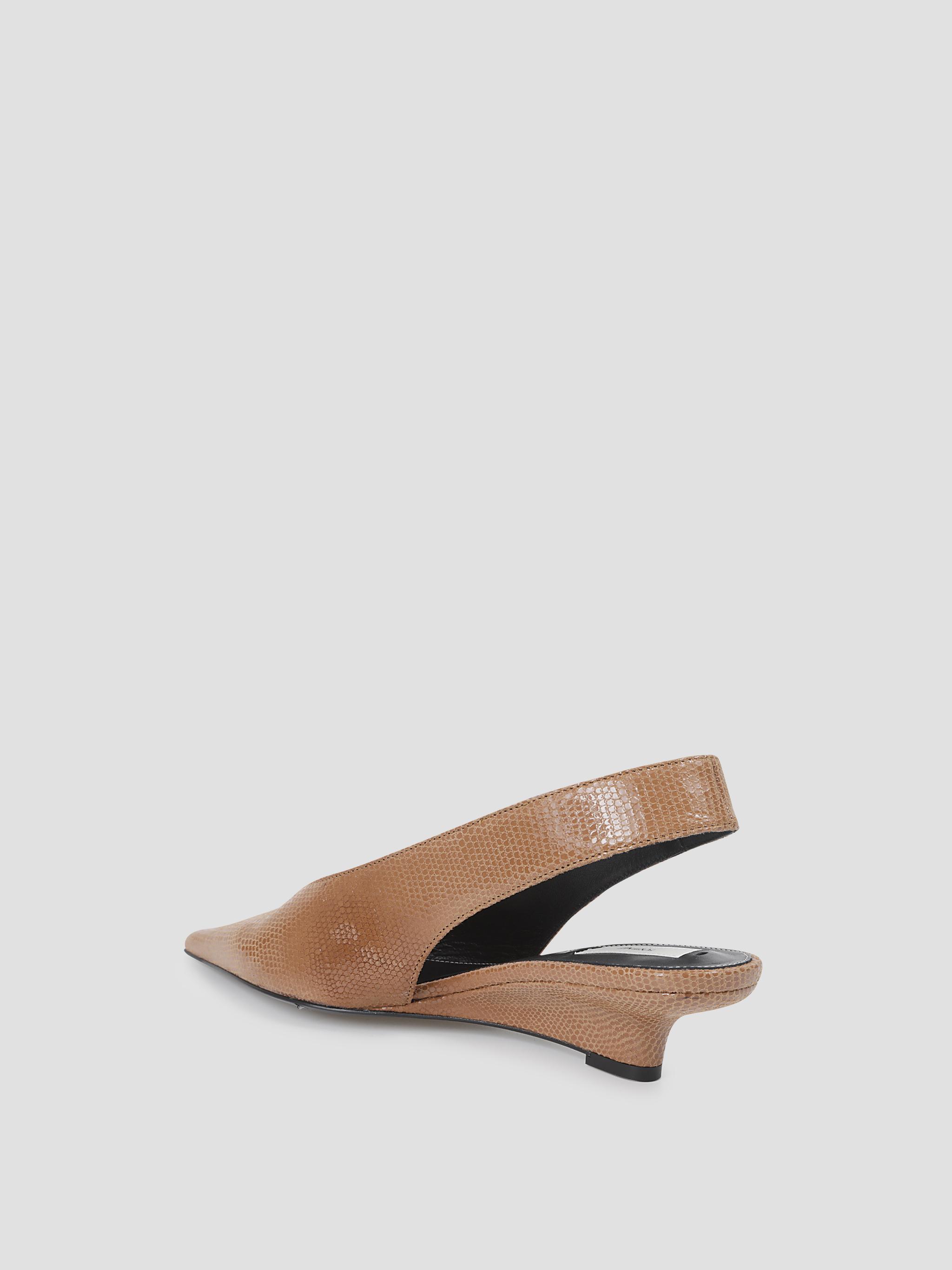 Totême Slingback High Heel Sandals In Brown