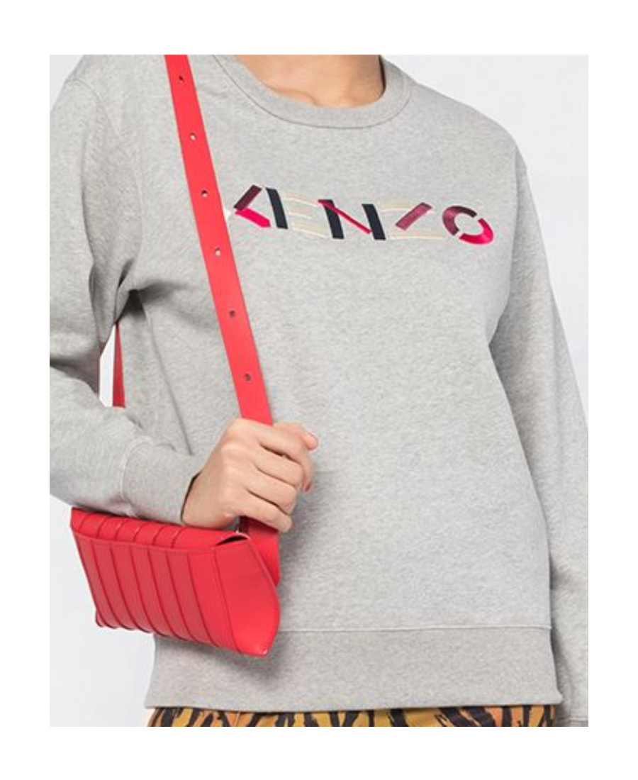 Kenzo Embroidered Logo Sweatshirt In Gray