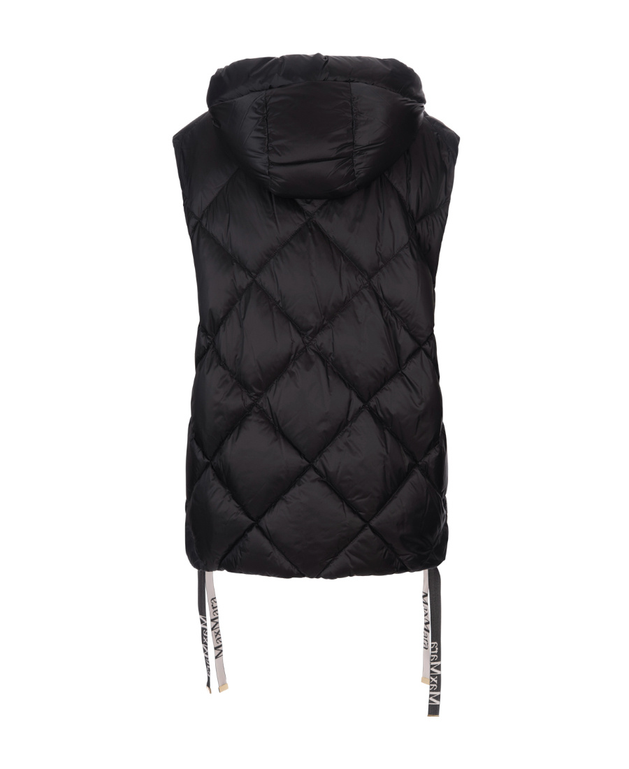 Max Mara Quilted Sleeveless Vest In Black