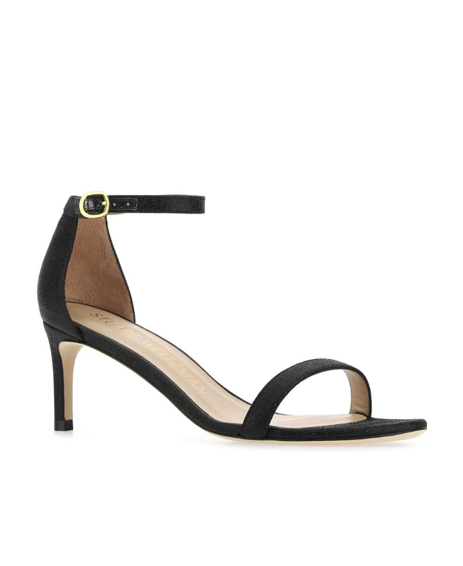 Stuart Weitzman Open-toed High-heeled Sandals In Black