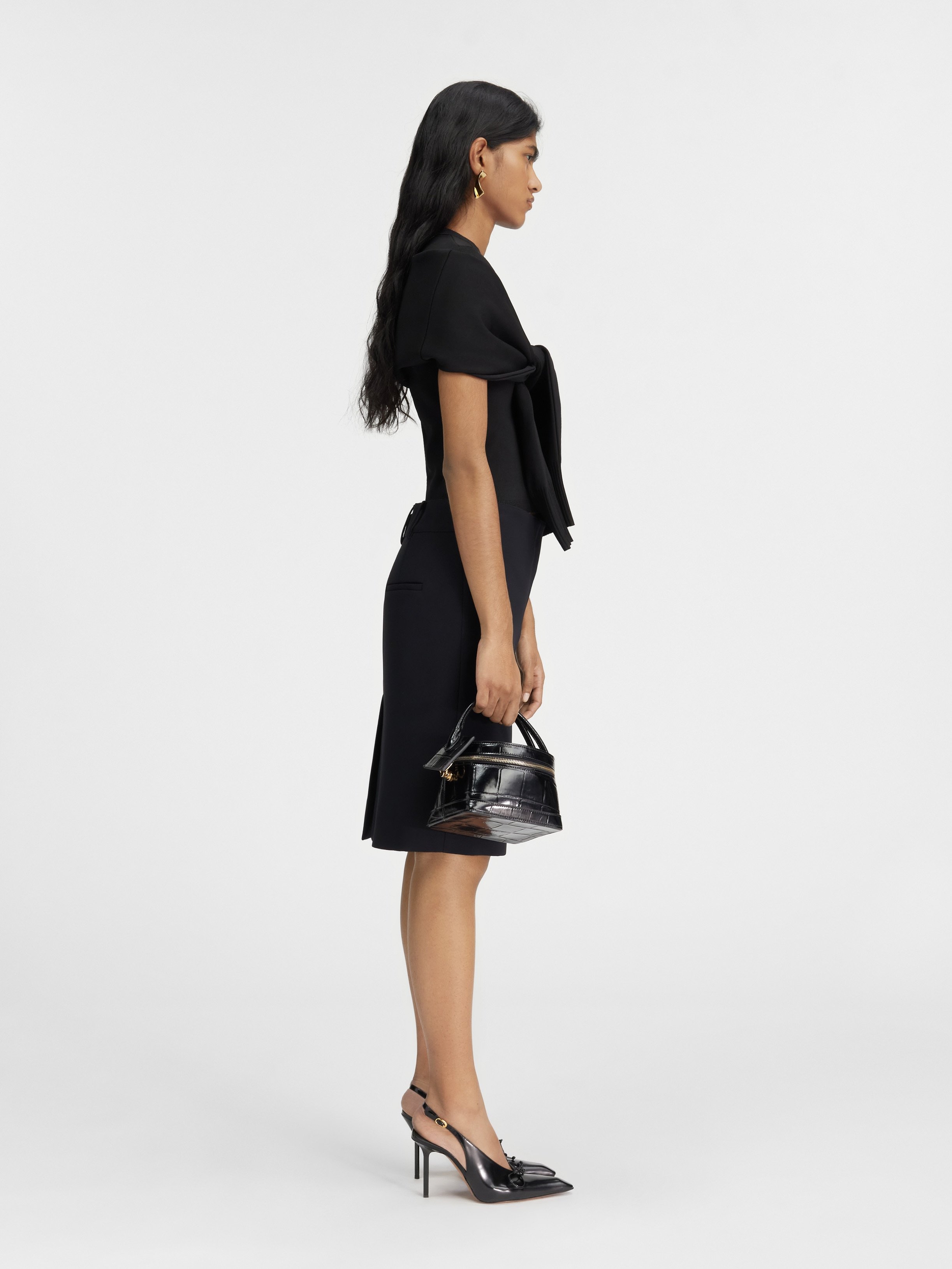 Jacquemus Le Haut Rica Faux Cardigan Top In Black
