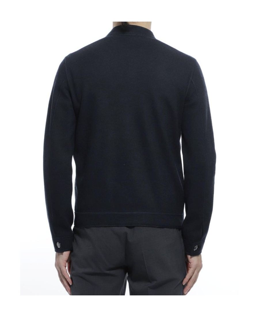 Giorgio Armani Logo Details Casual Jacket In Black