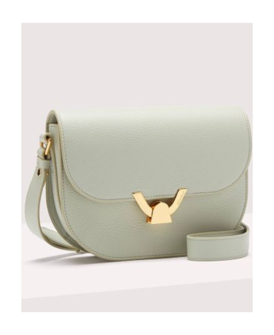 Shop Coccinelle Dew Small Shoulder Bag In Gray