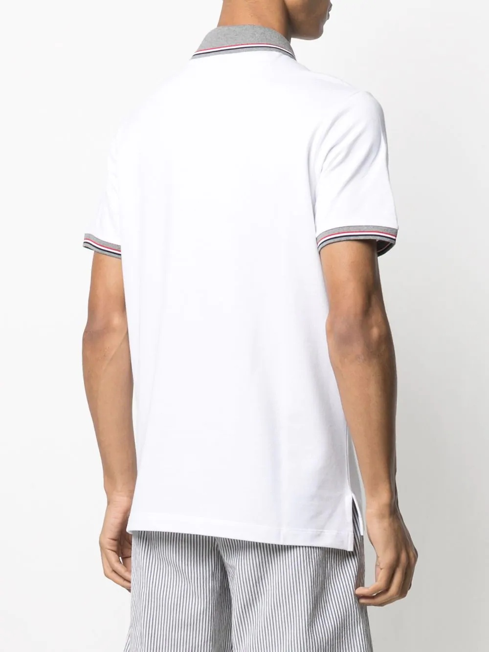 PAUL & SHARK TWO-TONE SHORT-SLEEVED POLO SHIRT