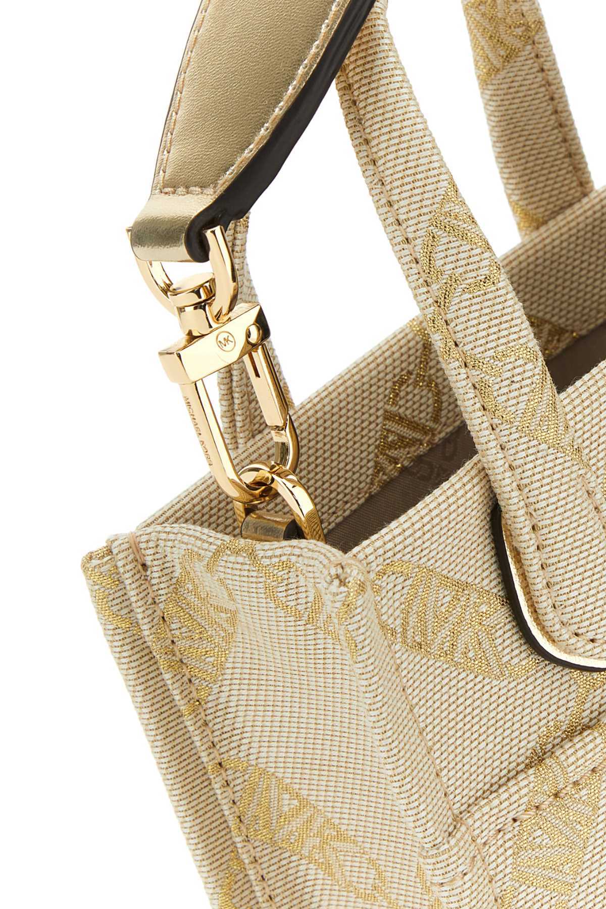 MICHAEL MICHAEL KORS LOGO-PRINT CANVAS TOTE BAG