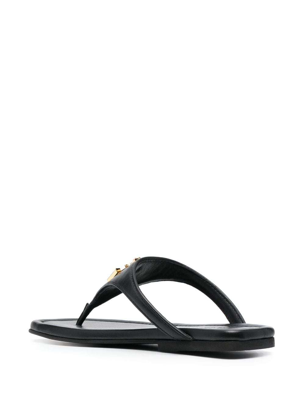 Jw Anderson Logo Slippers In Black