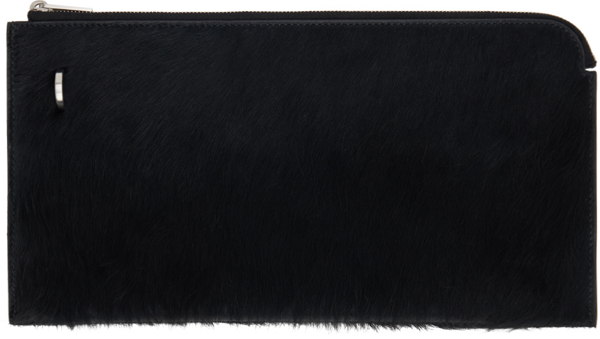 Rick Owens Black Invite Envelope Wallet In Black