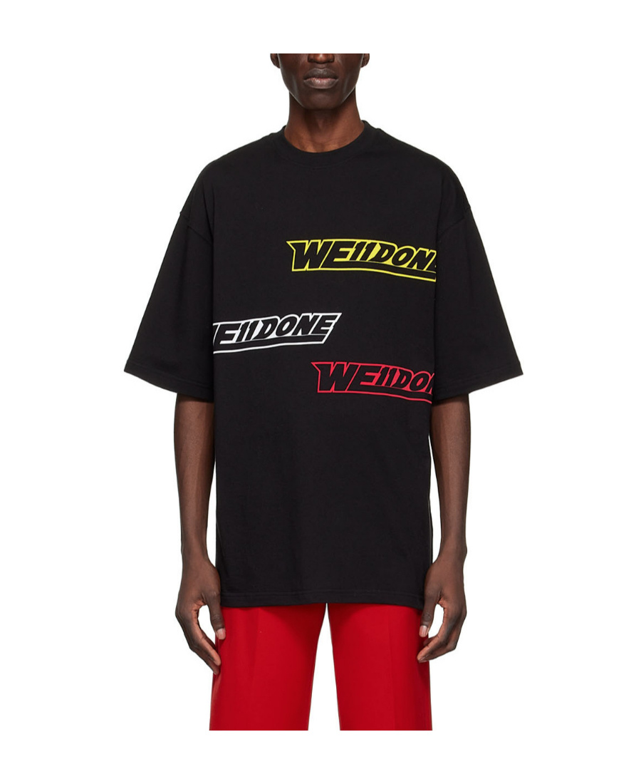 We11 Done Logo-print Short-sleeve T-shirt In Black