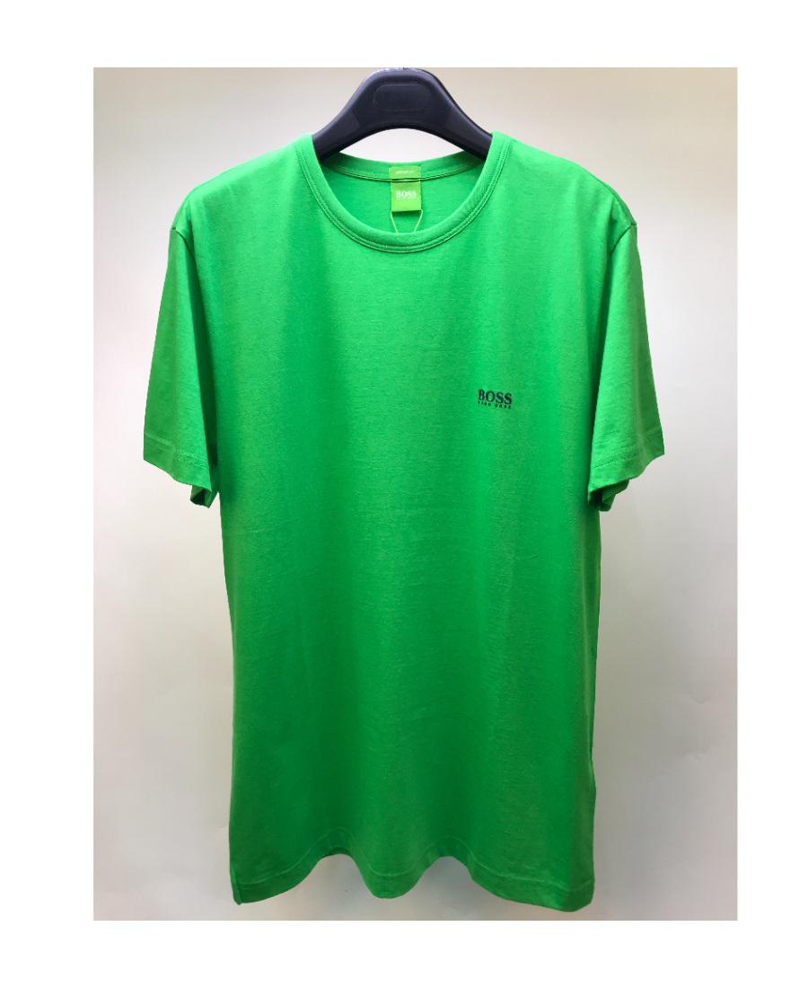 Hugo Boss Logo Details Short-sleeved T-shirt In Green