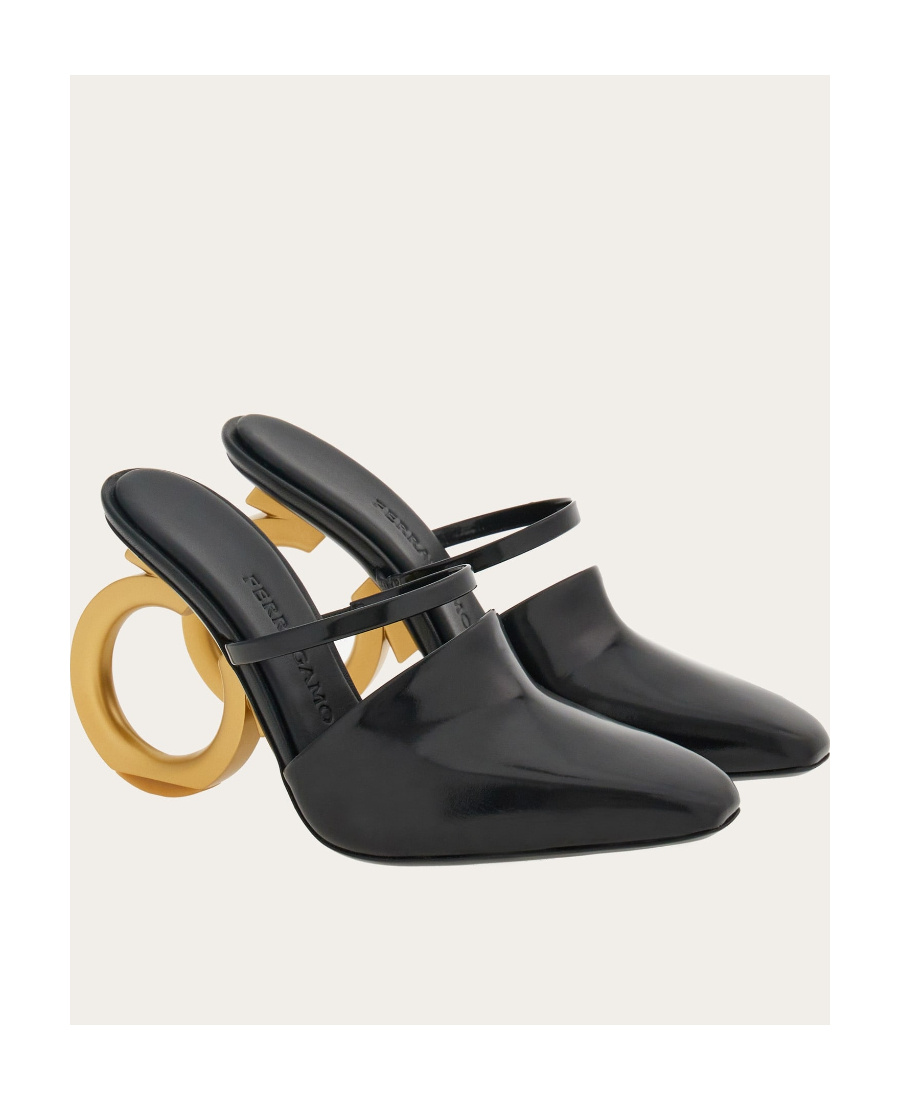Ferragamo Elina Gancini Mule Heels